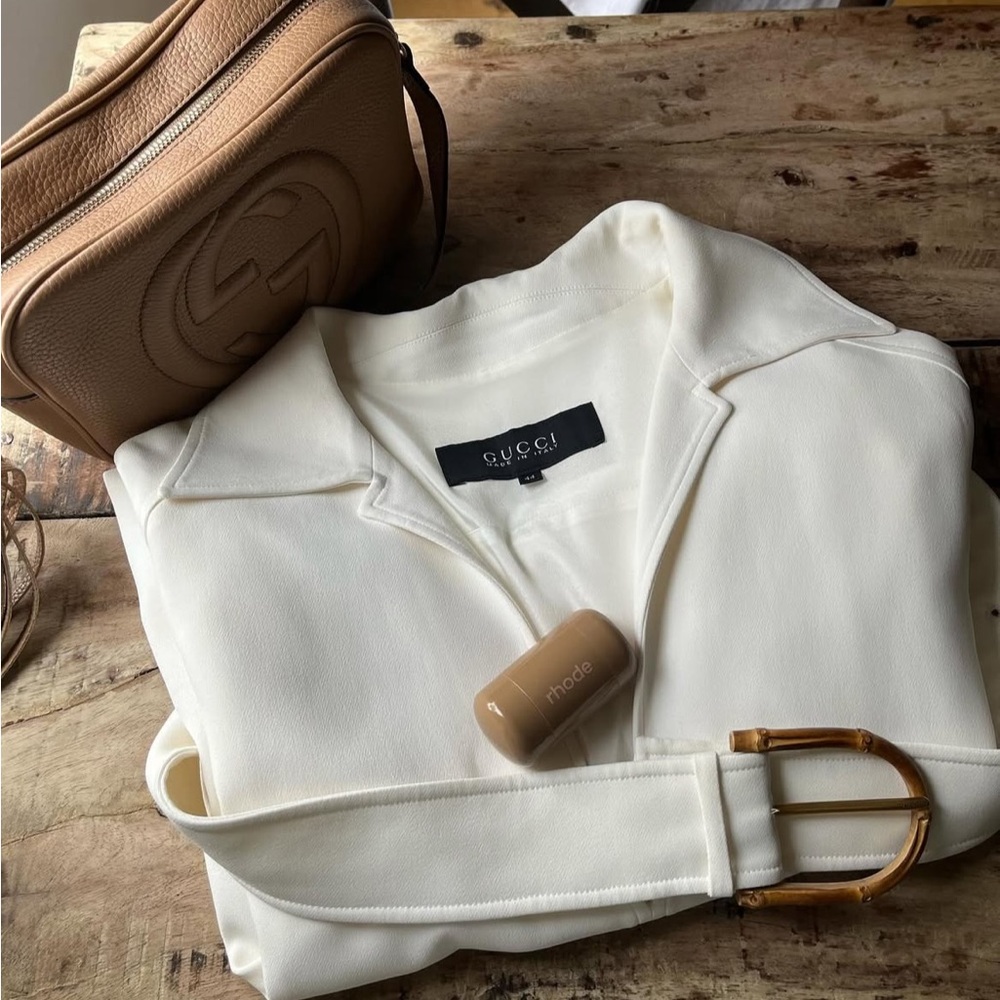 Gucci Cream Mid-Length Dress